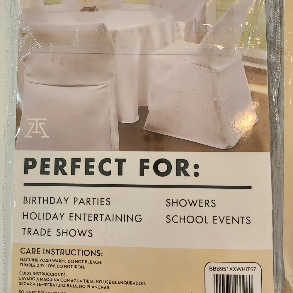 Folding Chair Cover - White